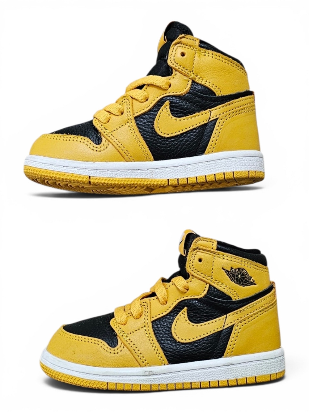 Nike Air Jordan 1 Mid Toddler Yellow Black 7C - Picture 7 of 10